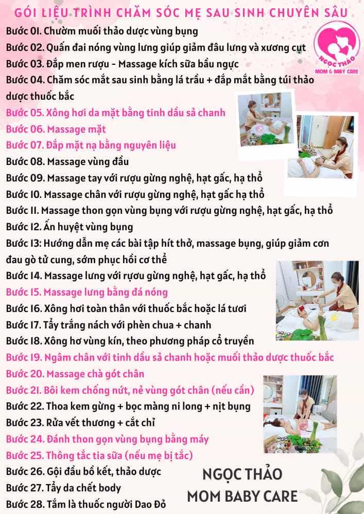 Quy trình chăm sóc mẹ sau sinh một cách kỹ lưỡng đầy đủ các bước